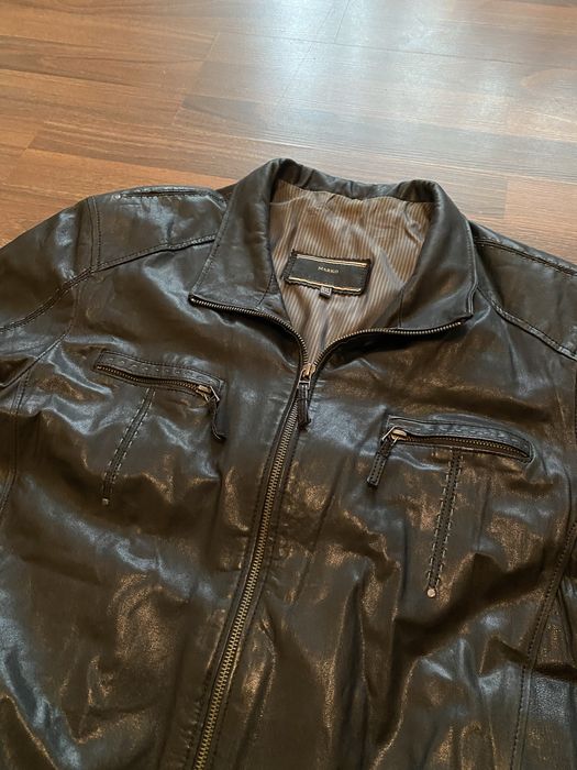 Кожана чоловіча куртка
