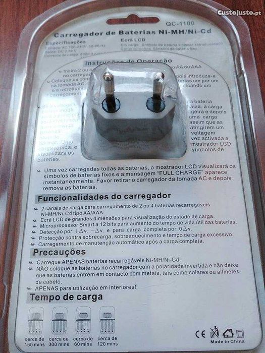 carregador de pilhas