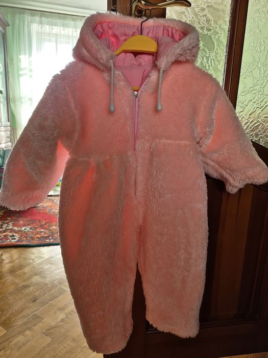 Дитячий зимовий комбінезон для дівчинки