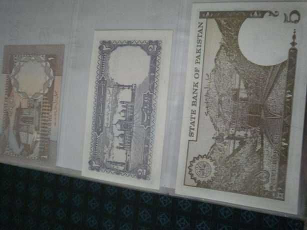 PAQUISTÃO, 6 Notas NOVAS NÃO Circuladas conforme as fotos duas Séries