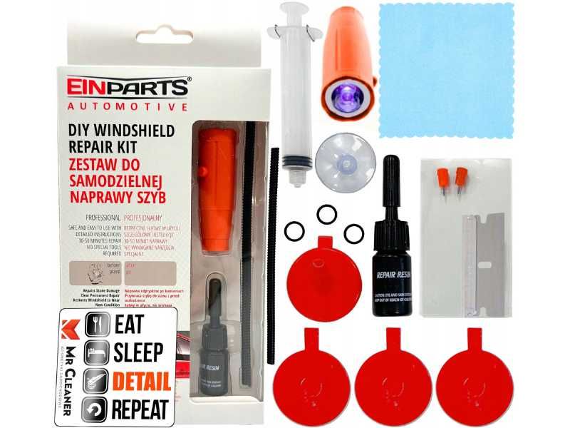 *PROMOCJA* Zestaw do Usuwania Pęknięć Szyby Samochodowej UV