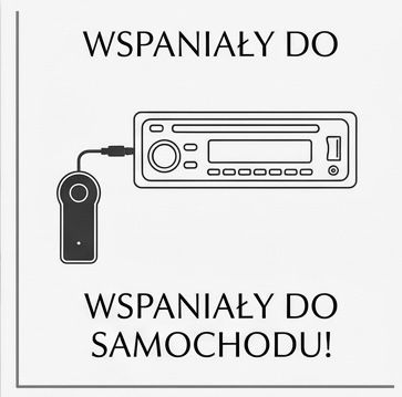 Adapter Bluetooth 5.0 do samochodu AUX