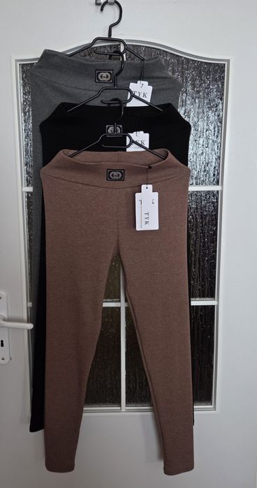 Legginsy Damskie Brązowe L/XL 38