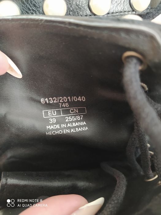 Шкіряні ботінки zara