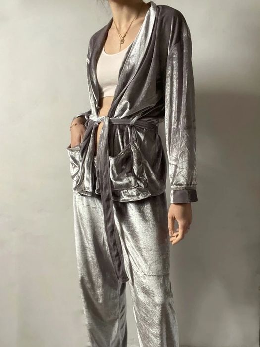 Komplet Zestaw Koszula Spodnie Żakiet M