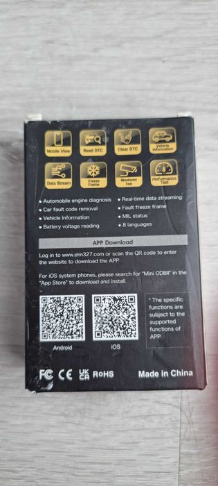 Автосканер V020 OBD2 Bluetooth діагностика авто сканер ошибок ELM327 OBDII Android iOS чек engine адаптер автодиагностика диагностический андроид эпл