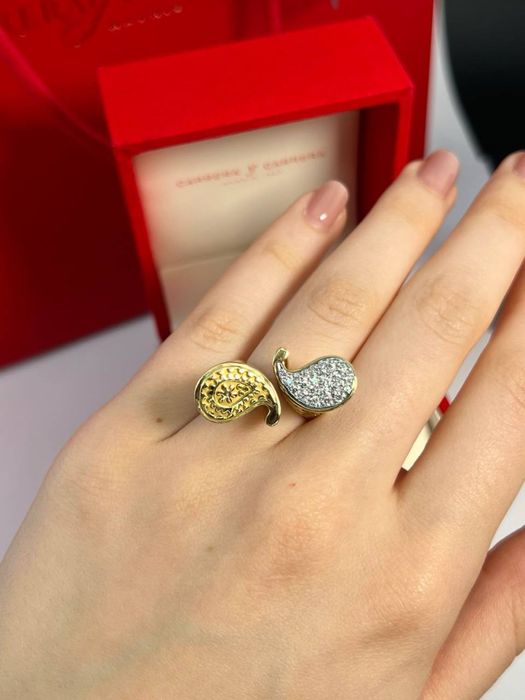 Каблучка Carrera Y Carrera Оригінал Жовте золото 750