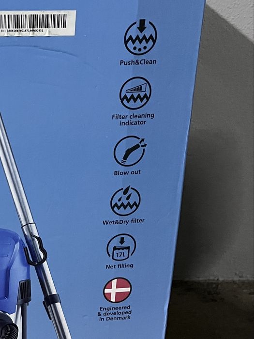 Aspirador Industrial de Água e Pó NILFISK MULTI II INOX 1200W
