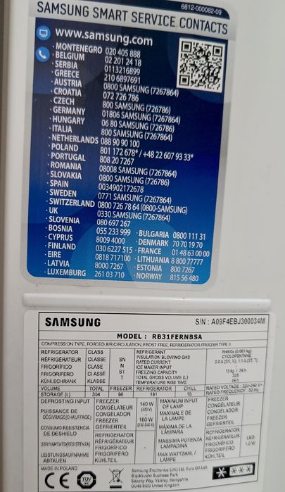 Lodówka Samsung RB31FERNBSA No Frost –  ładna