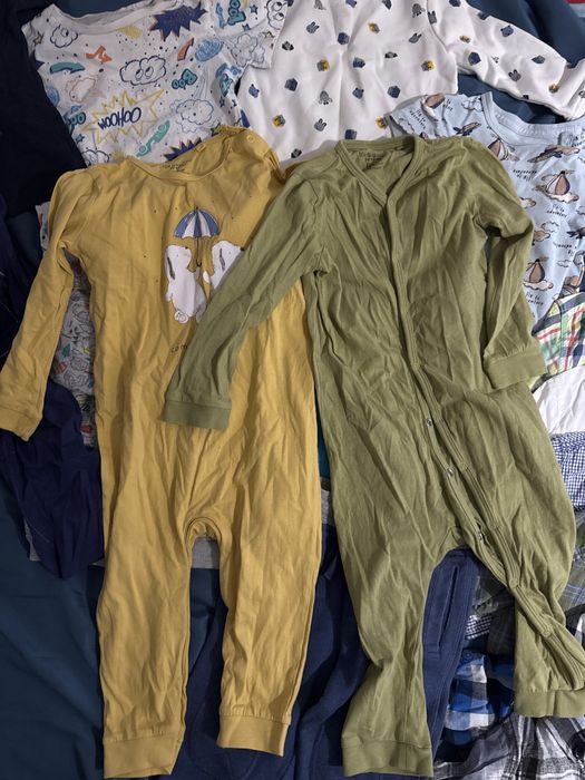 Paka ubrań zestaw spodnie koszulki bluzy koszule