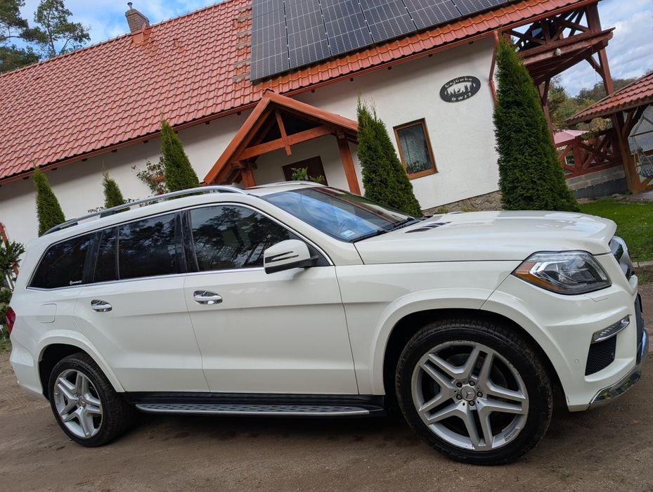 Biały Mercedes AMG GL550 V8 500KM, 4x4 AirMatic, doinwestowany! ZAMIANA