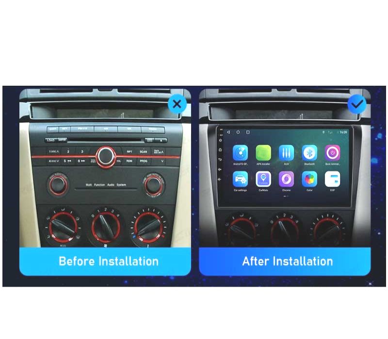 AUTO RADIO GPS ANDROID 11 LCD TÁCTIL 7" PARA MAZDA 3 ANDROID BLUETOOTH