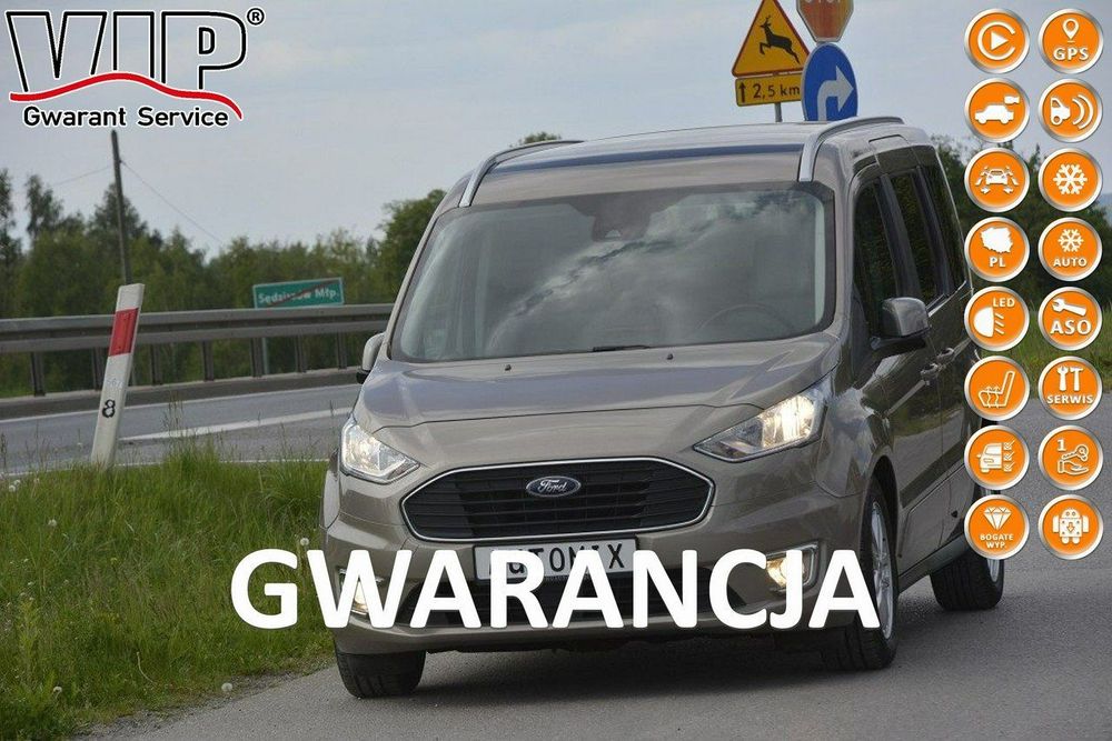 Ford Tourneo Connect 1.5 EcoBlue automat bezwypadkowy gwarancja przebiegu hak kamera nawi