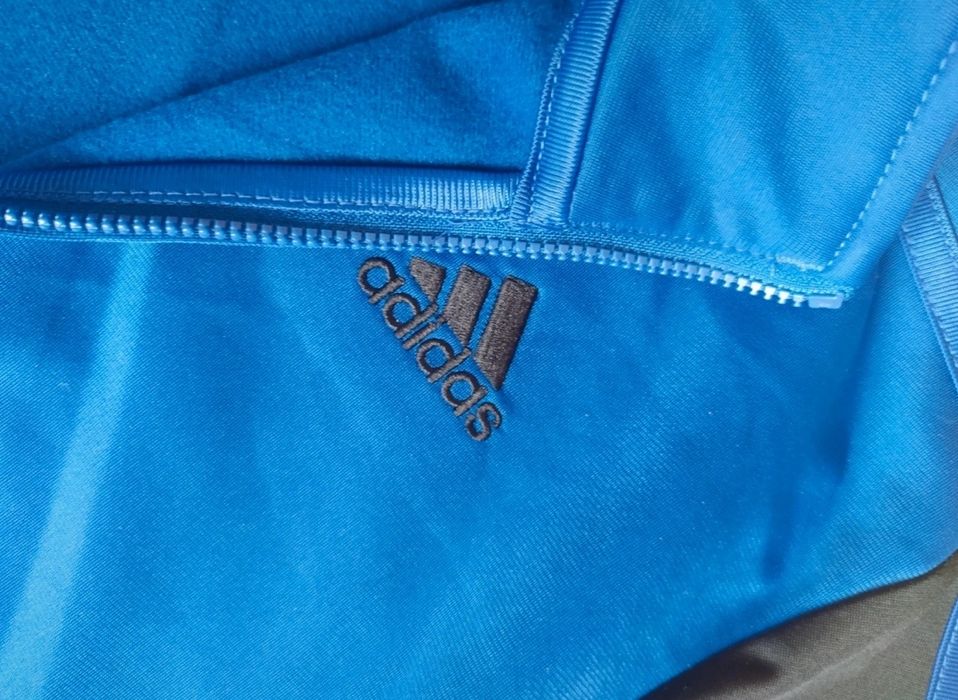 Nowa bluza Adidas L niebieska chabrowa 100% poliester damska