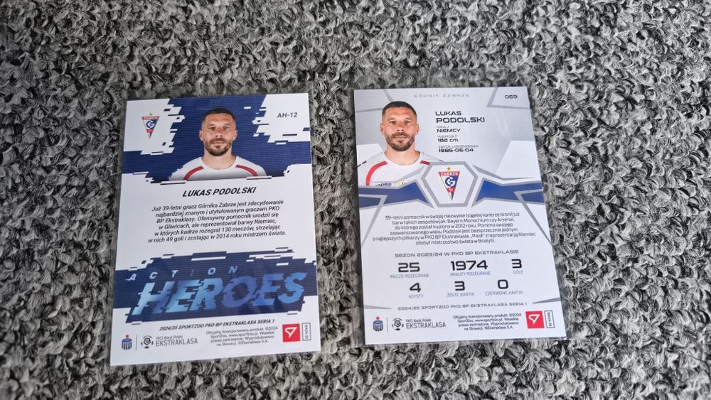 Karty Lukas Podolski 2szt.