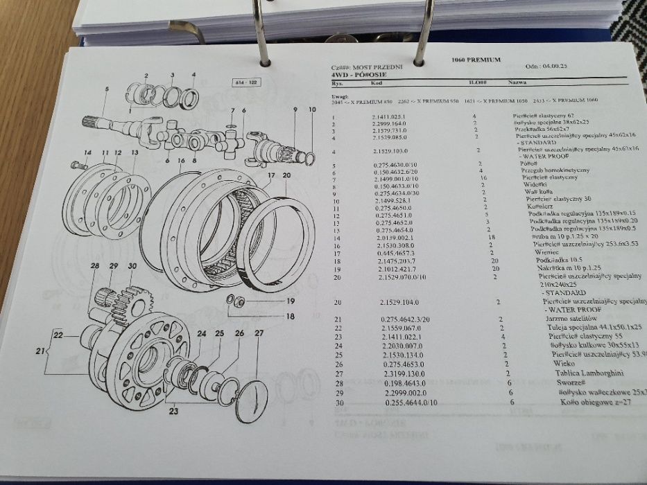 SAME deutz fahr LAMBORGHINI hurlimann KATALOGI CZĘŚCI po Polsku