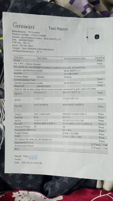 Інвертор для сонячних батарей MOD 8000TL3-X