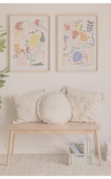 Dwa plakaty abstrakcyjne w ramie 50x70 SKLUM nowe