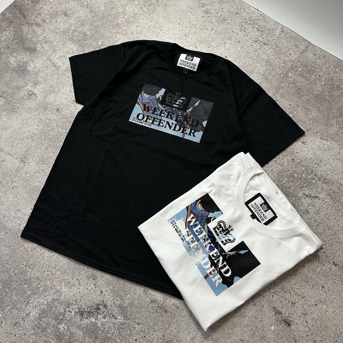 Футболка Weekend чорна та біла S,M,L,XL