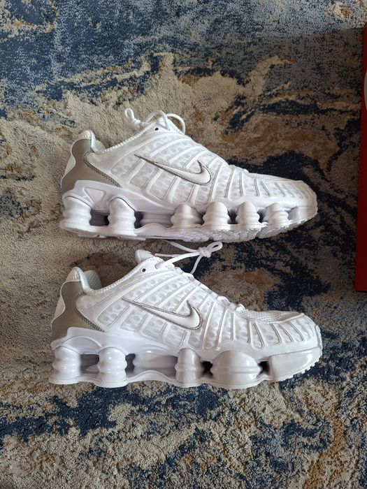 Buty Nike Shox TL White Metallic Silver r.42.5