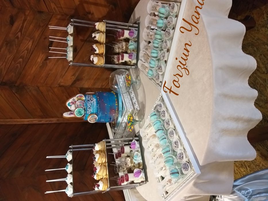 Оренда посуду, підставок для Кенді Бар