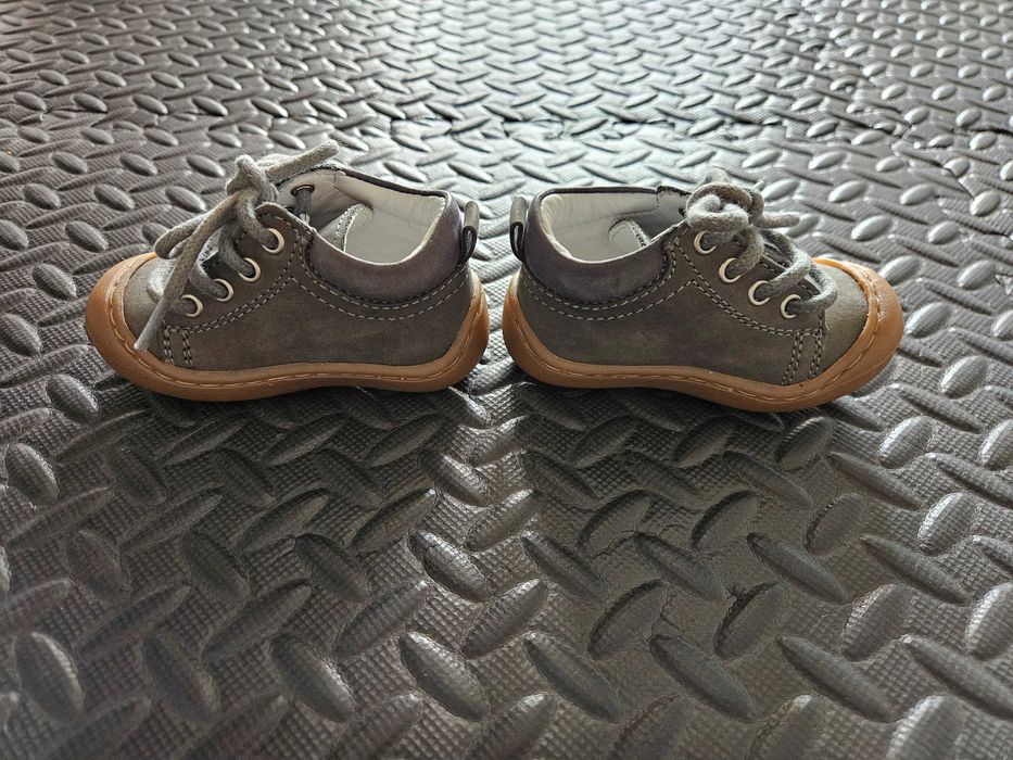 Botas em pele para bebé, tamanho 18, Vertbaudet