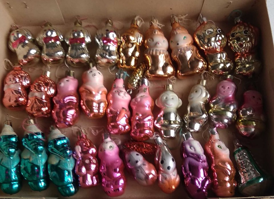 Игрушки на ёлку. СССР.