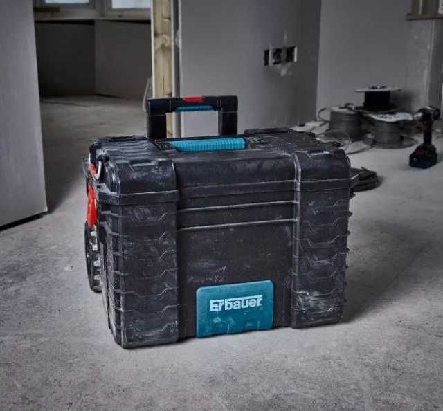 Ящик на колесах Erbauer  / ящик для інструментів /ящик з ручкою ЕБАУЕР