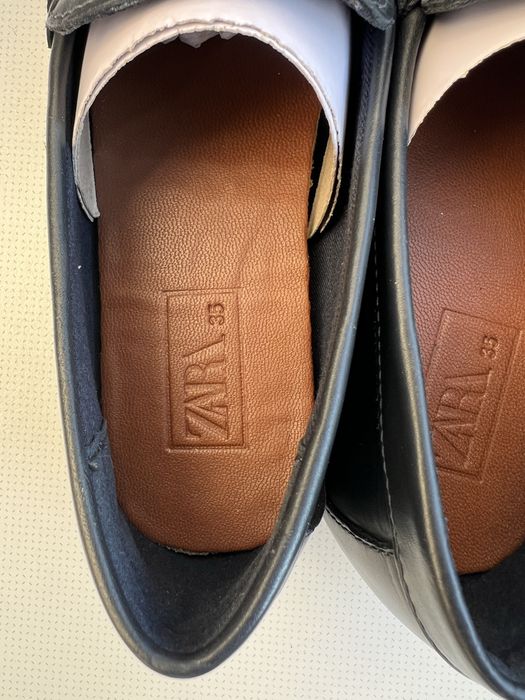 Лофери, туфлі Zara на хлопчика з натуральної шкіри