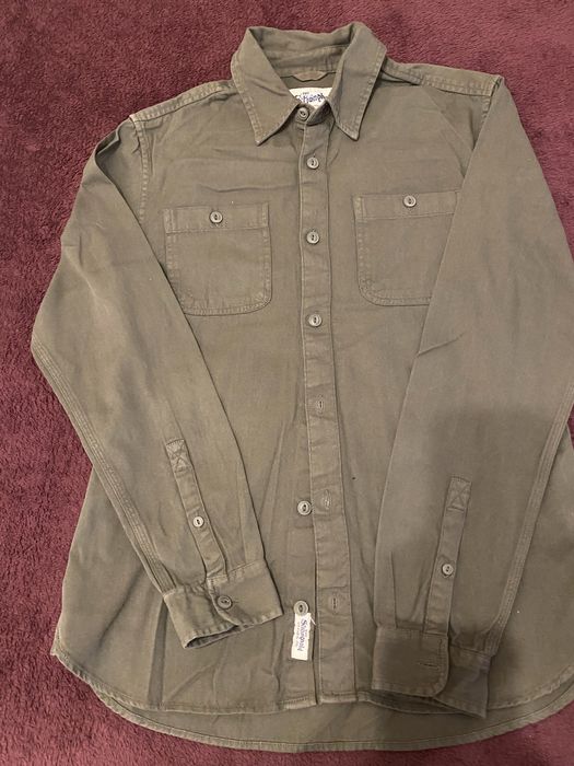 Сорочка чоловіча хакі 36/S/44котон нова