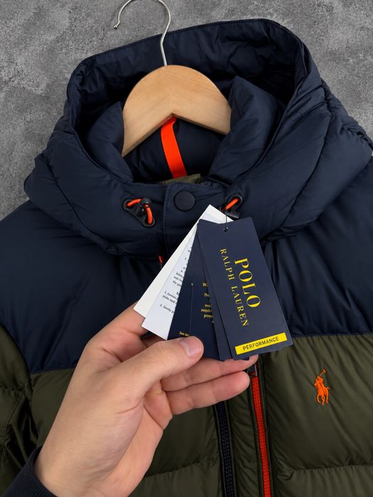 Чоловічий пуховик Polo Ralph Lauren Performance з капюшоном S M L XXL