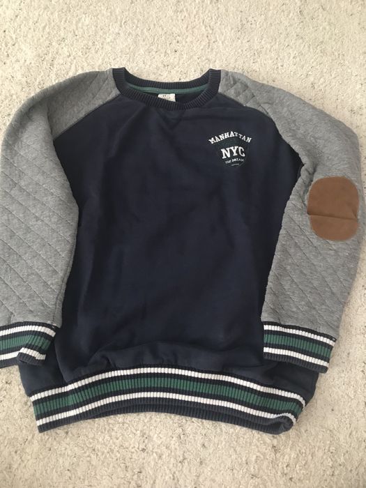 Camisola azul e cinza  Zippy 13-14 anos