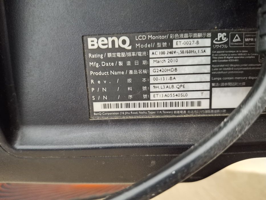 Monitor Benq LCD full hd