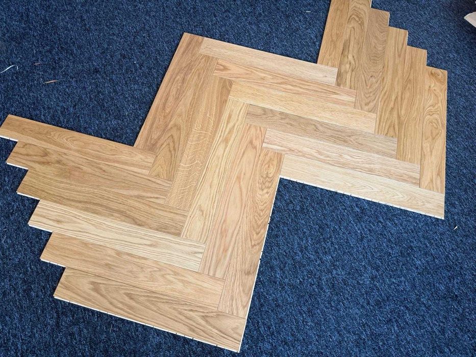 Jodełka klasyczna dębowa 11x100x600 Select Lakier UV [ 44m2]