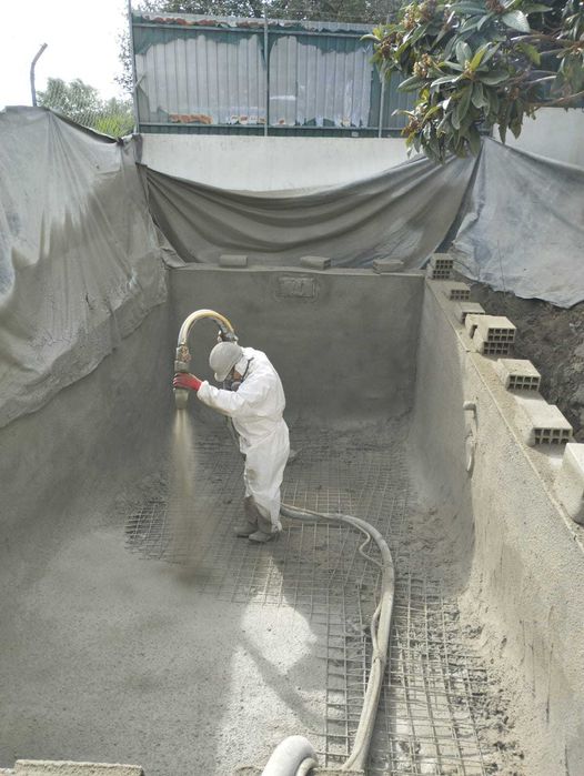 Projeção de betão Gunite