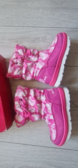 Śniegowce, kozaki, prada 29 różowe ciepłe