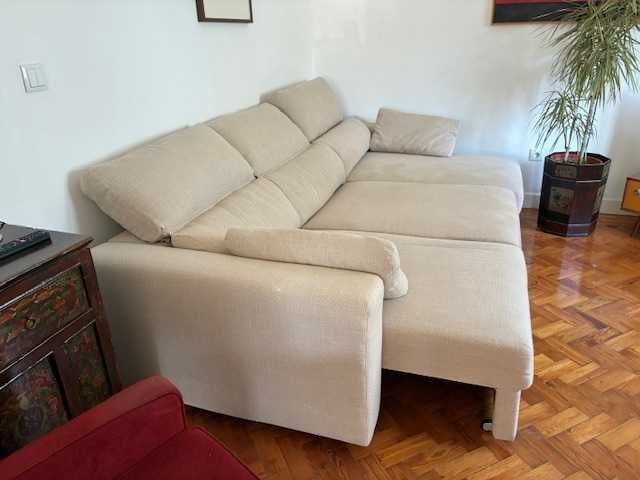 Sofá de 3 lugares com Chaise Longue