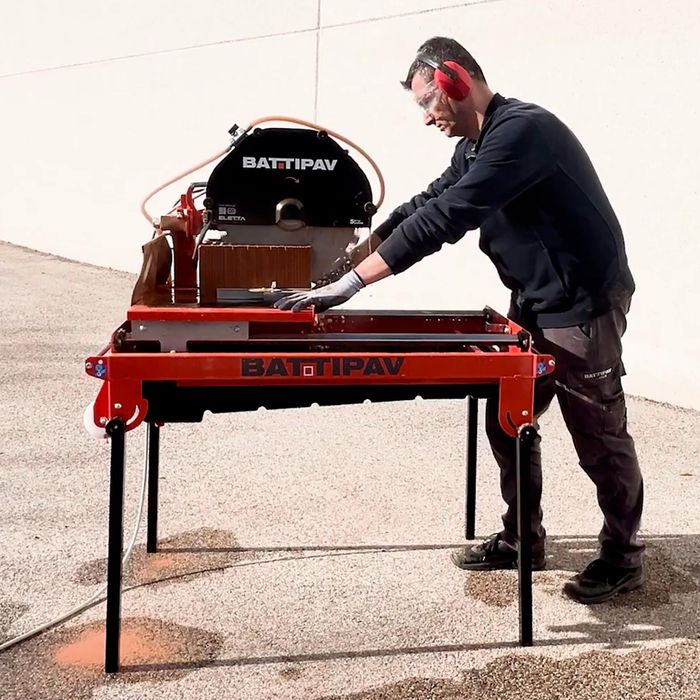 Przecinarka piła do kamienia cegły silki bloczków 135mm 45° BATTIPAV