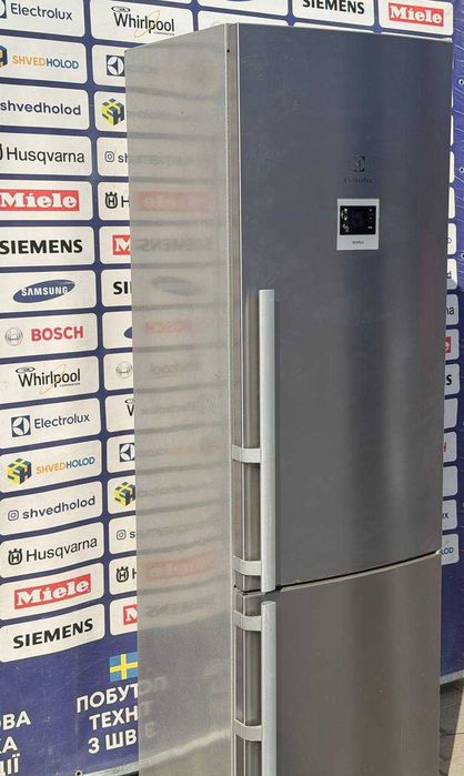 Холодильник б/в ELECTROLUX НЕДОРОГО 200/60/60 Металік No Frost #07889
