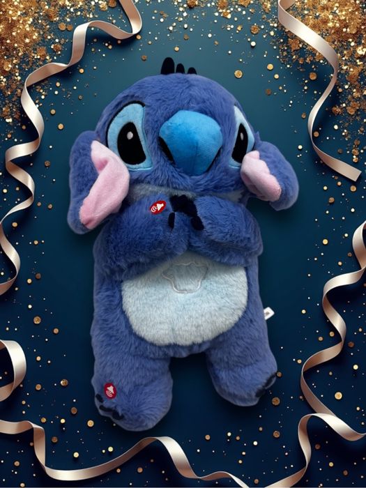 Оригінал стіч шо дихає. Мяка іграшка стич зі звуком Ліло і stich