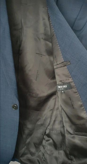 Marynarka męska slim fit Kenneth Cole size 46 granat