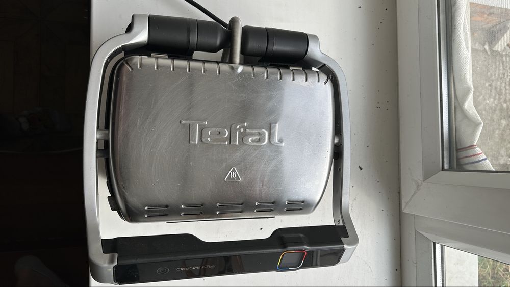 Електрогриль Tefal OptiGrill Elite GC750D30 — стан майже нового