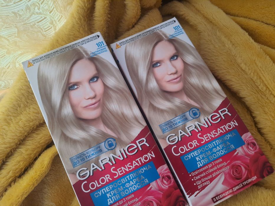 Краска для волос Гарниер, Garnier 101, платиновый ультра блонд