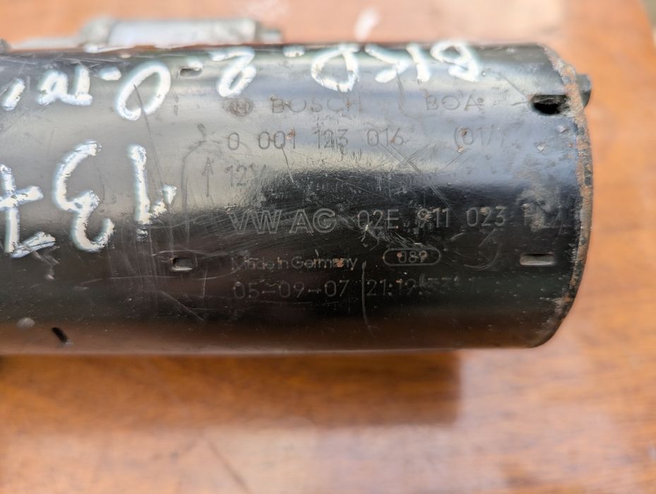 02e911023h Стартер Passat b6 CC Golf 4 5 Jetta Touran Skoda Octavia A5