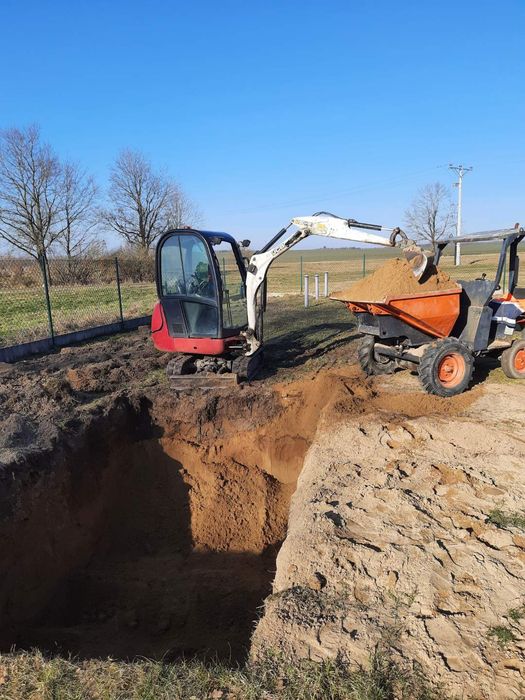 Usługi Minikoparką JCB 8018