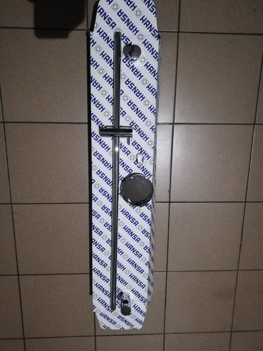 Drążek uchwyt prysznicowy fi 21 chrom, mydelniczka .
