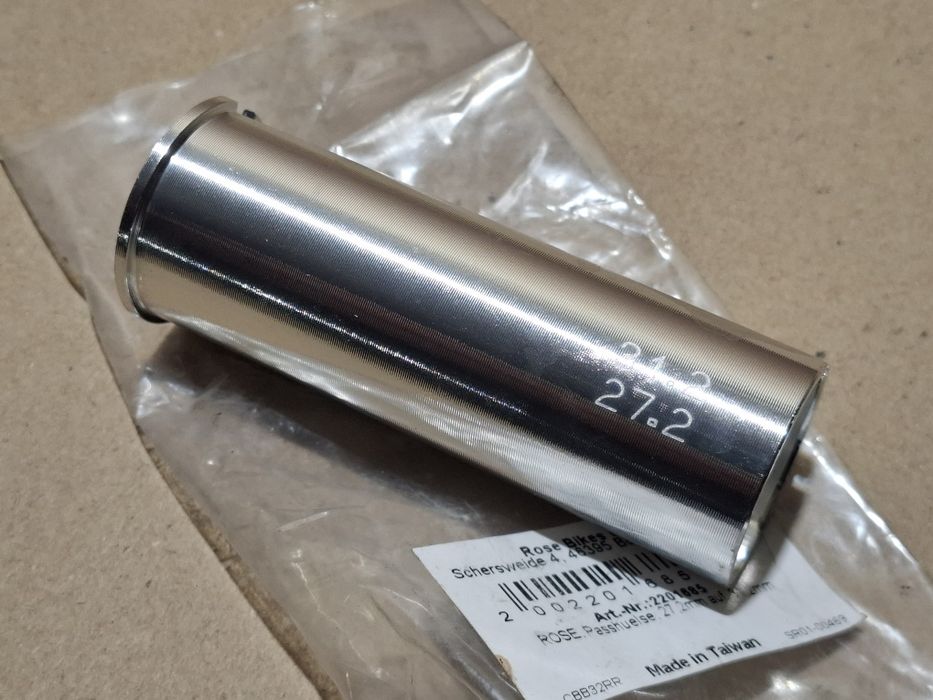 Nowa Redukcja Sztycy Rowerowej Alu 31.2mm - 27.2mm Tuleja Adapter