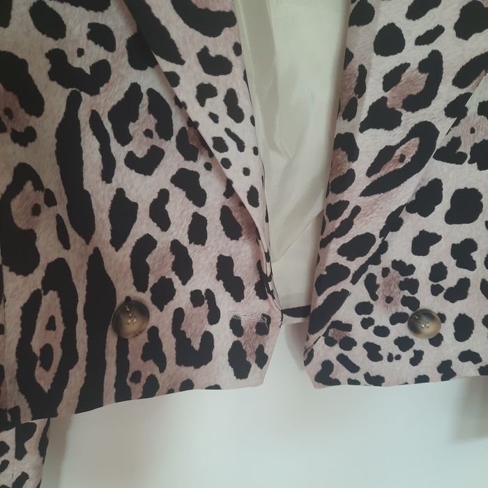 Marynarka krótka panterka jesień