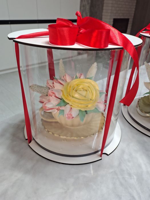 Зефірні букети та коробочки на замовлення, а також чайні пари