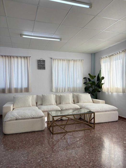 Sofa chaise longue bege com envio gratis PROMOÇAO